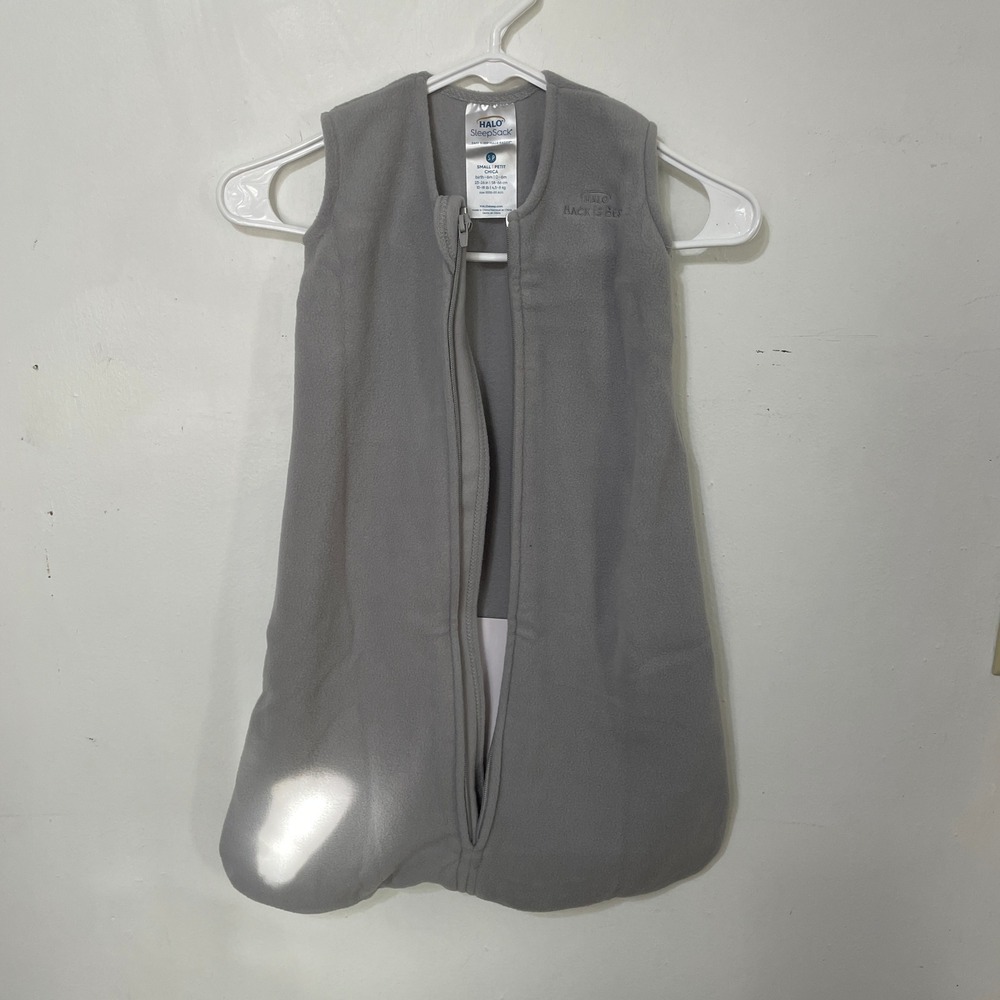 HALO SleepSack Micro-Fleece Wearable Blanket Gray Infant Small 0-6 Months